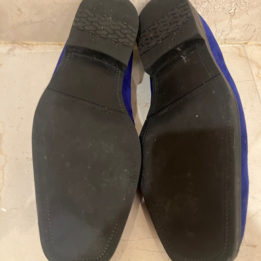 Giorgio Brutini bright blue Suede Loafers - Picture 3 of 4